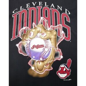 1994 Cleveland Indians Chief‎ Wahoo T-Shirt Mens XL "Votage Pitch" Graphic Tee